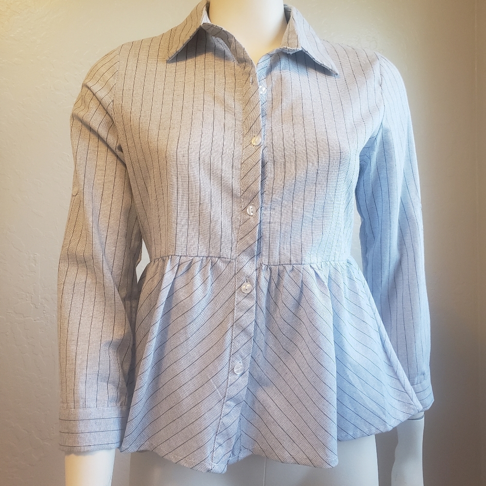 Women's Love Notes | New Button down shirt | Color: Blue | Size: M